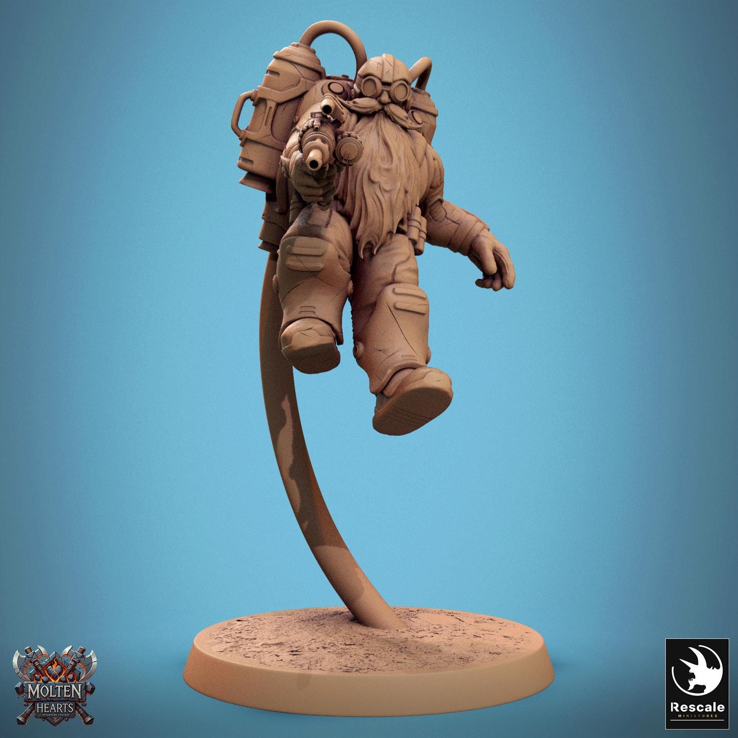 Dwarf Steampunk Soldiers, Pack 3, Lord of the Print | Dungeons and Dragons | Pathfinder | Table Top RPG | 3D Printed Model