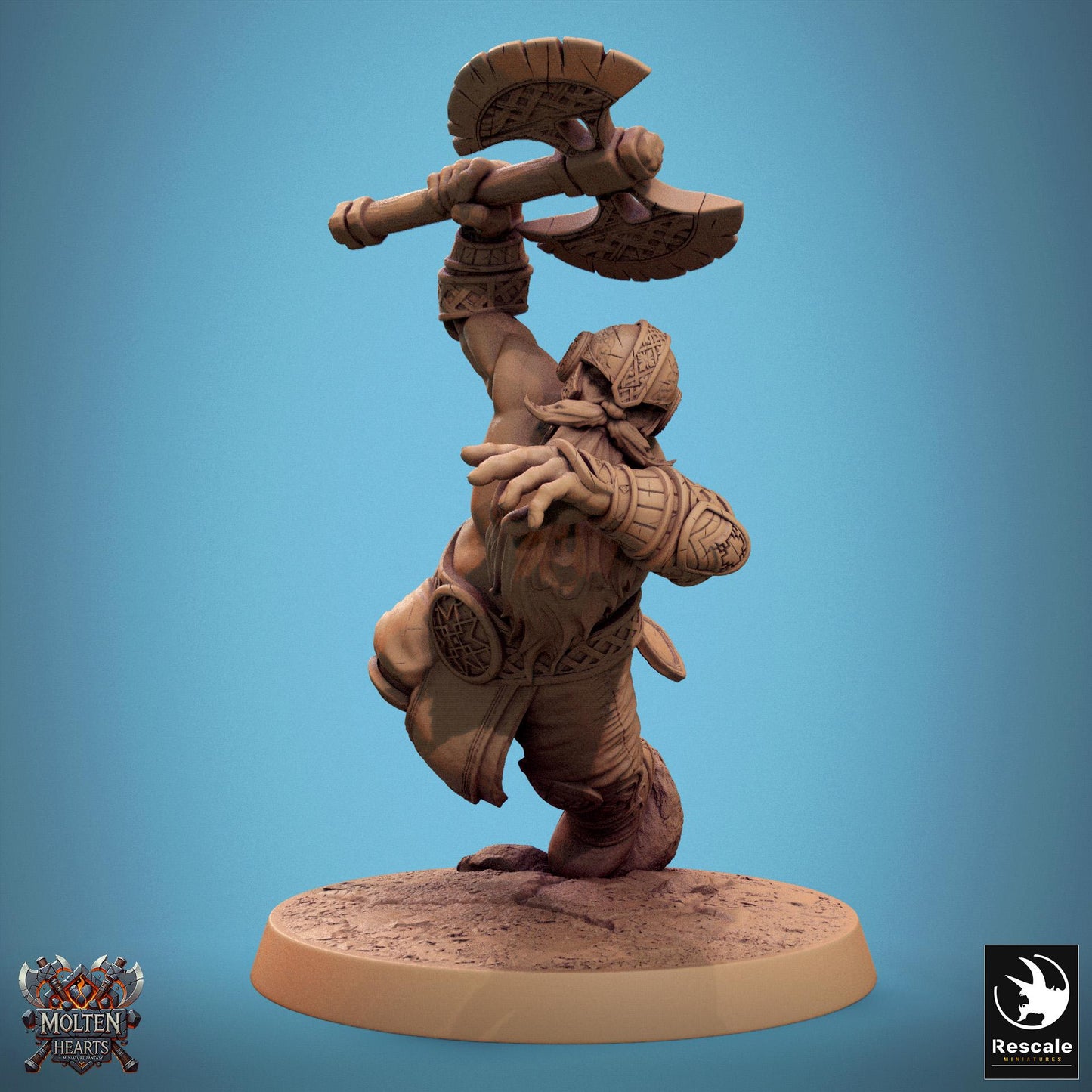Dwarf Warriors, Pack 1, Lord of the Print | Dungeons and Dragons | Pathfinder | Table Top RPG | 3D Printed Model