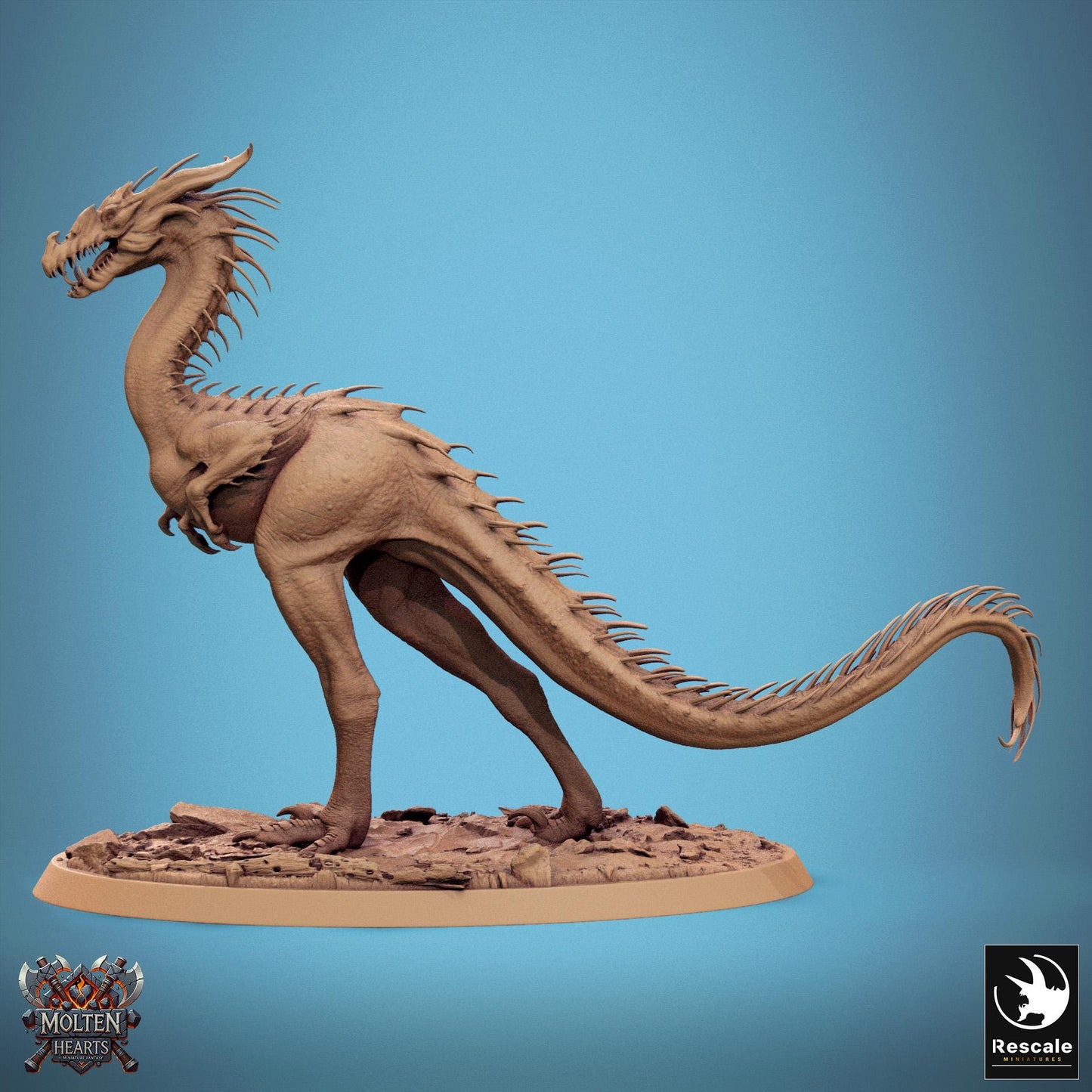 Velocisaurus Wild, Lord of the Print | Dungeons and Dragons | Pathfinder | Table Top RPG | 3D Printed Model