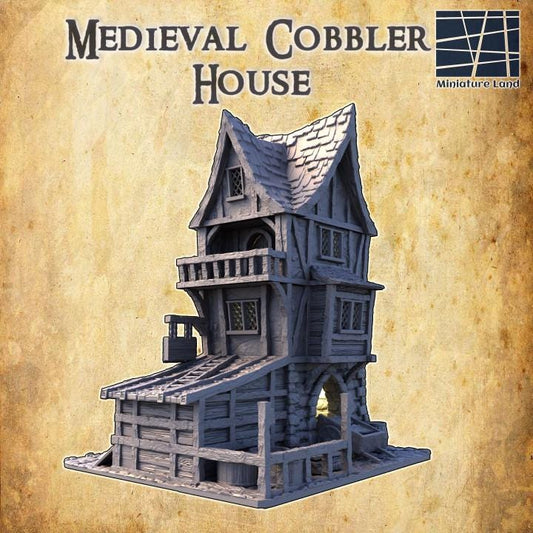 Cobblers House, Miniature Land | Dungeons and Dragons | Pathfinder | Table Top RPG | 3D Printed Model