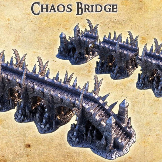 Chaos Bridge, Miniature Land | Dungeons and Dragons | Pathfinder | Table Top RPG | 3D Printed Model