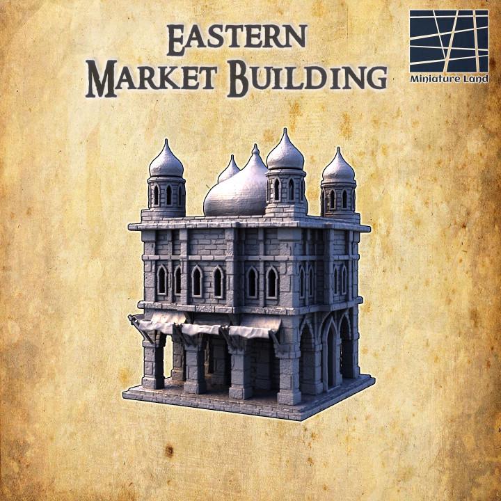 Eastern Marketplace, Miniature Land | Dungeons and Dragons | Pathfinder | Table Top RPG | 3D Printed Model