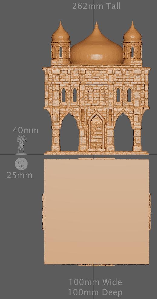 Eastern Marketplace, Miniature Land | Dungeons and Dragons | Pathfinder | Table Top RPG | 3D Printed Model