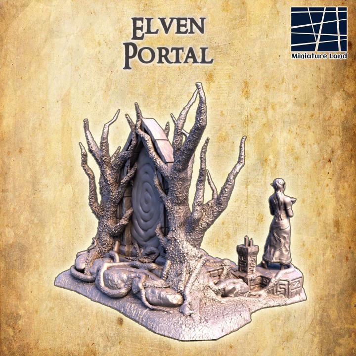 Elven Portal, Miniature Land | Dungeons and Dragons | Pathfinder | Table Top RPG | 3D Printed Model