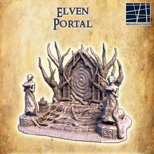 Elven Portal, Miniature Land | Dungeons and Dragons | Pathfinder | Table Top RPG | 3D Printed Model