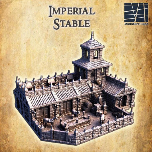 Imperial Stables, Miniature Land | Dungeons and Dragons | Pathfinder | Table Top RPG | 3D Printed Model