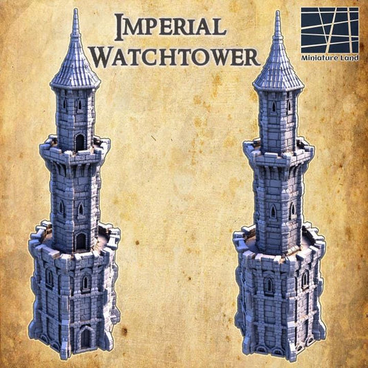 Imperial Watchtower, Miniature Land | Dungeons and Dragons | Pathfinder | Table Top RPG | 3D Printed Model