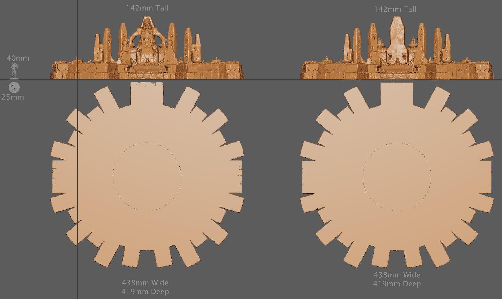Necromancer Summoning Circle, Miniature Land | Dungeons and Dragons | Pathfinder | Table Top RPG | 3D Printed Model