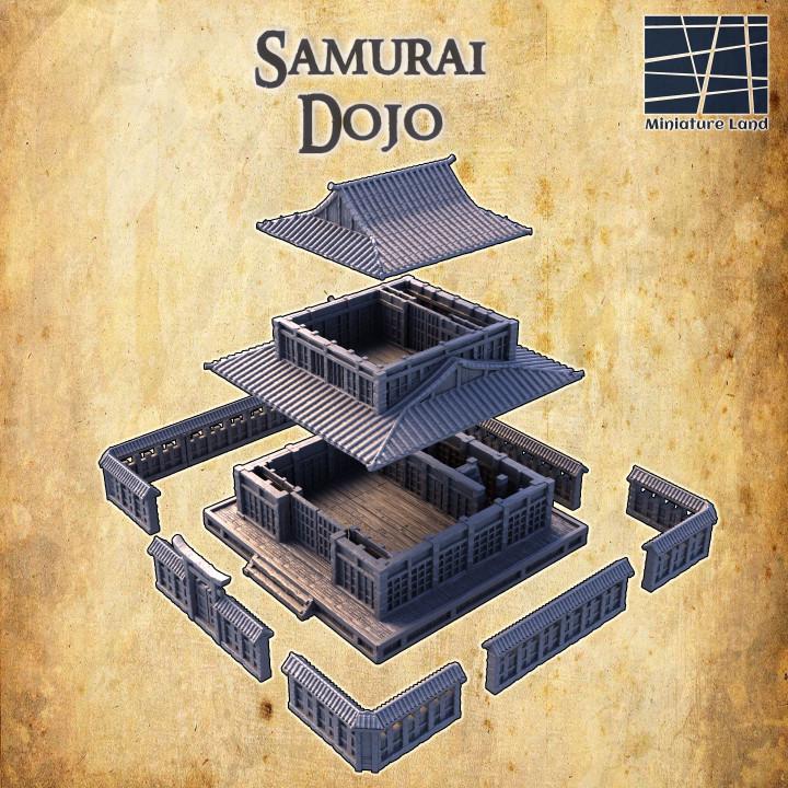 Samurai Dojo, Miniature Land | Dungeons and Dragons | Pathfinder | Table Top RPG | 3D Printed Model
