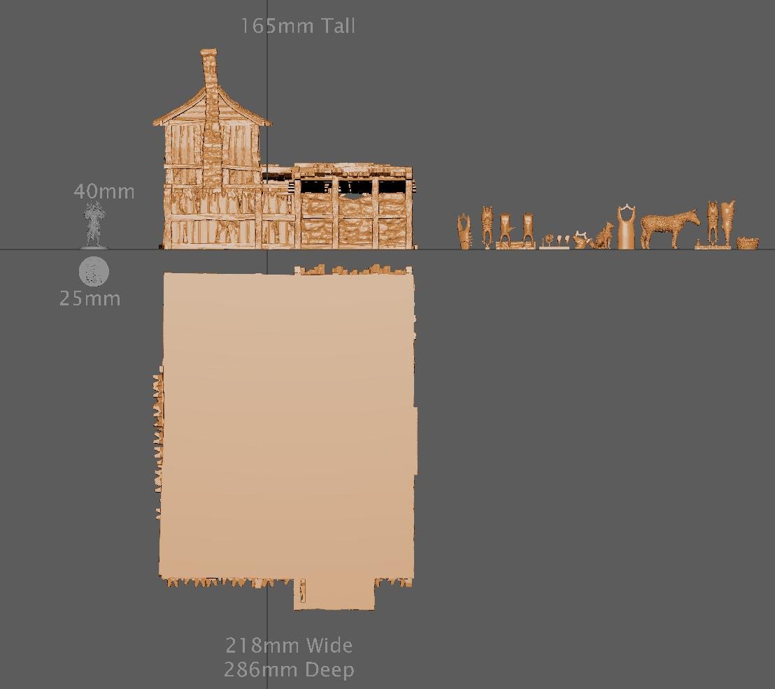 Slum District Butcher | Aussie 3D Printed Miniatures and Terrain