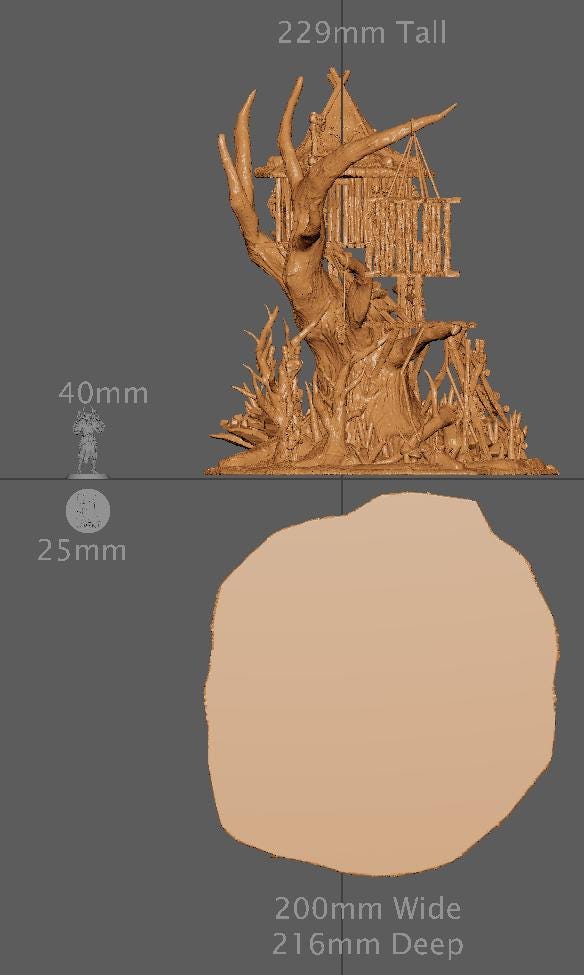 Swamp Witch Hut | Aussie 3D Printed Miniatures and Terrain