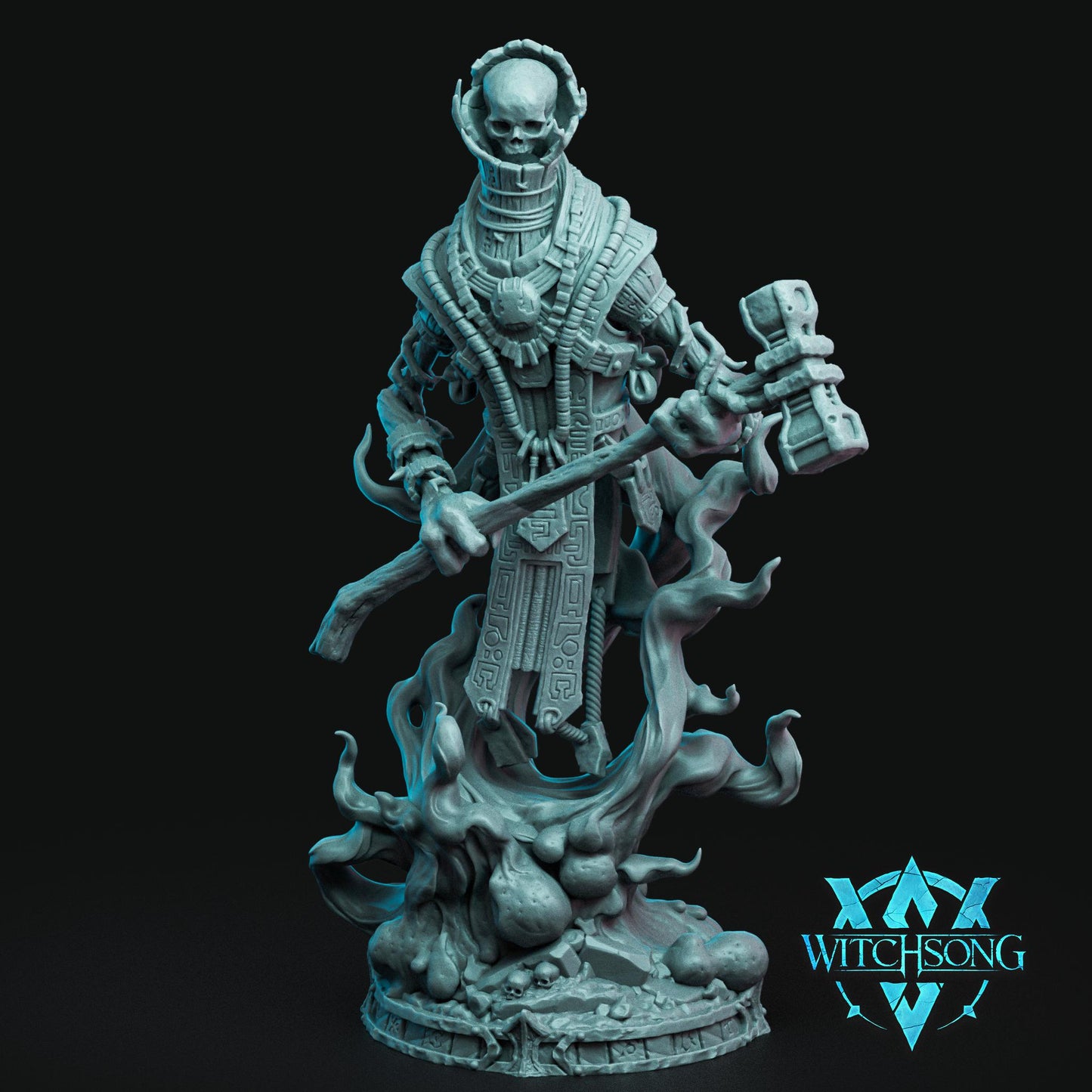 Priest Sentinel, Witchsong Miniatures | Dungeons and Dragons | Pathfinder | Table Top RPG | 3D Printed Model