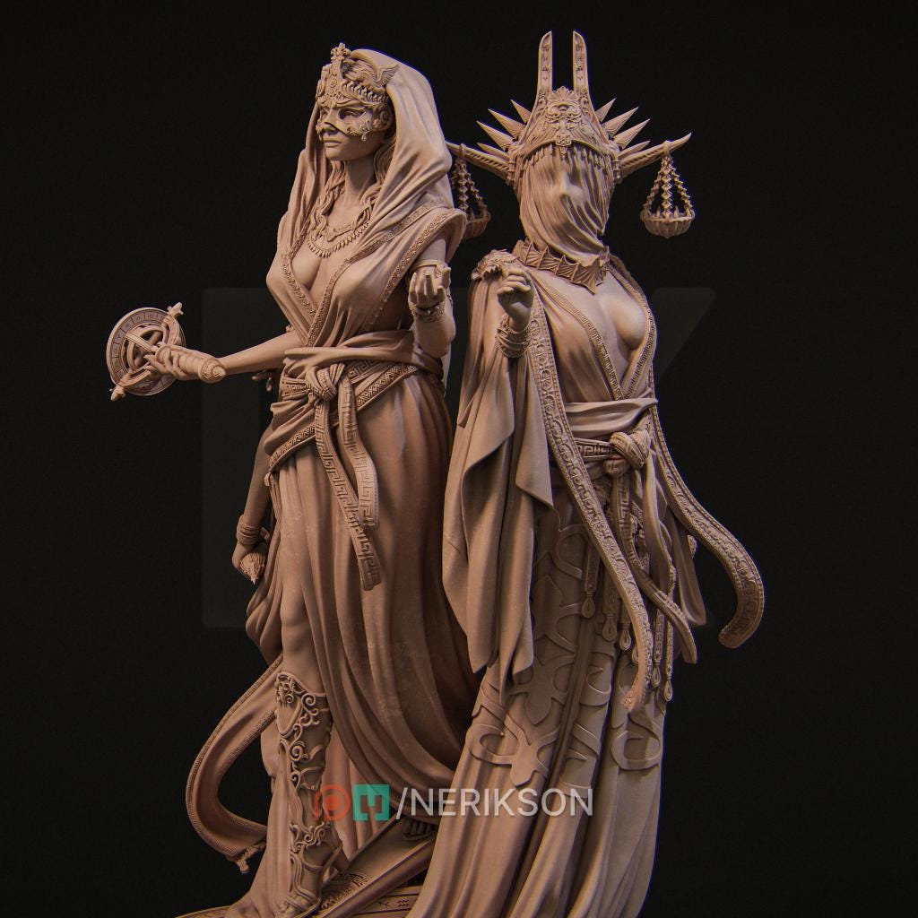 Moirae, Powerful NPC, Ernest Nemirovsky | Dungeons and Dragons | Pathfinder | Table Top RPG | 3D Printed Model