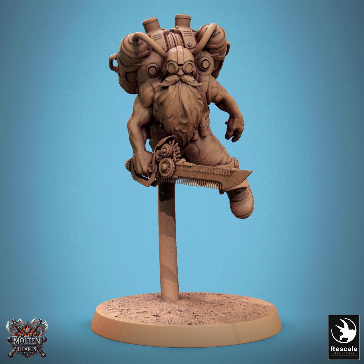 Dwarf Steampunk Soldiers, Pack 2, Lord of the Print | Dungeons and Dragons | Pathfinder | Table Top RPG | 3D Printed Model