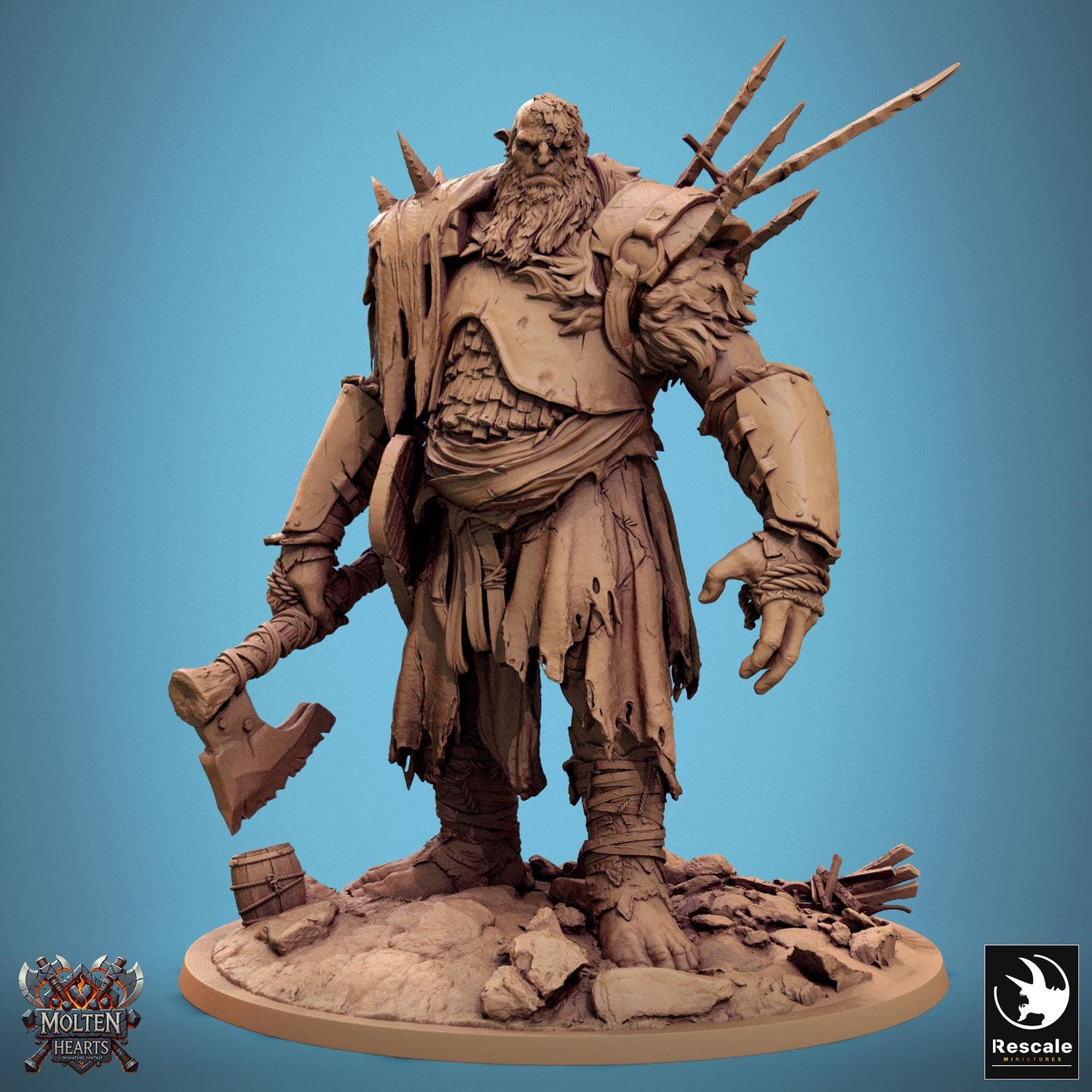 Giant Stone Breakers, Pack 1, Lord of the Print | Dungeons and Dragons | Pathfinder | Table Top RPG | 3D Printed Model