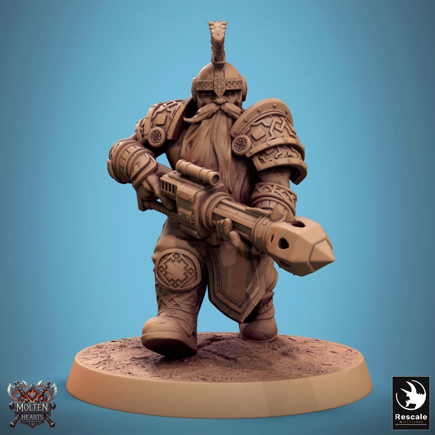 Dwarf Warriors, Pack 2, Lord of the Print | Dungeons and Dragons | Pathfinder | Table Top RPG | 3D Printed Model
