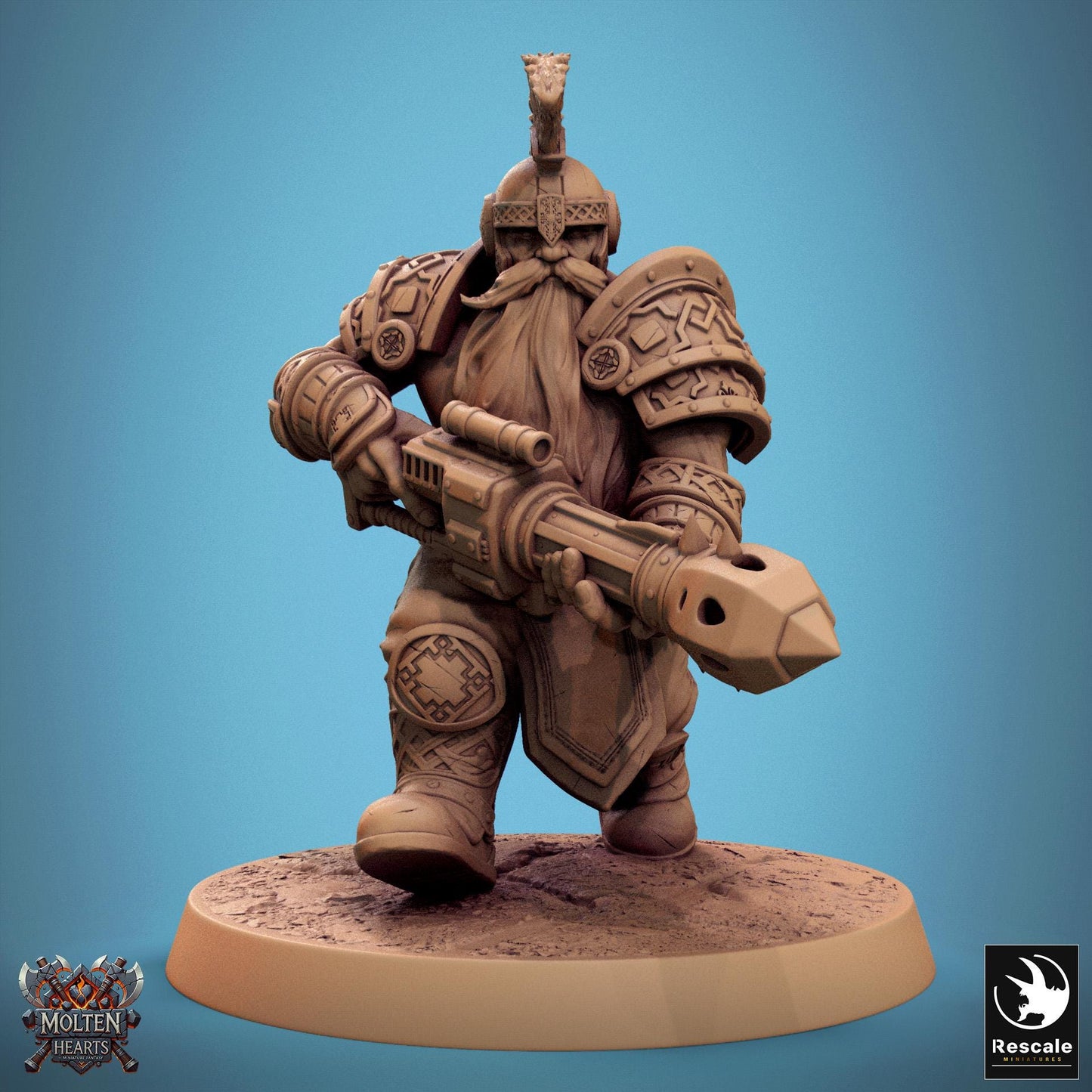 Dwarf Warriors, Pack 2 | Aussie 3D Printed Miniatures and Terrain