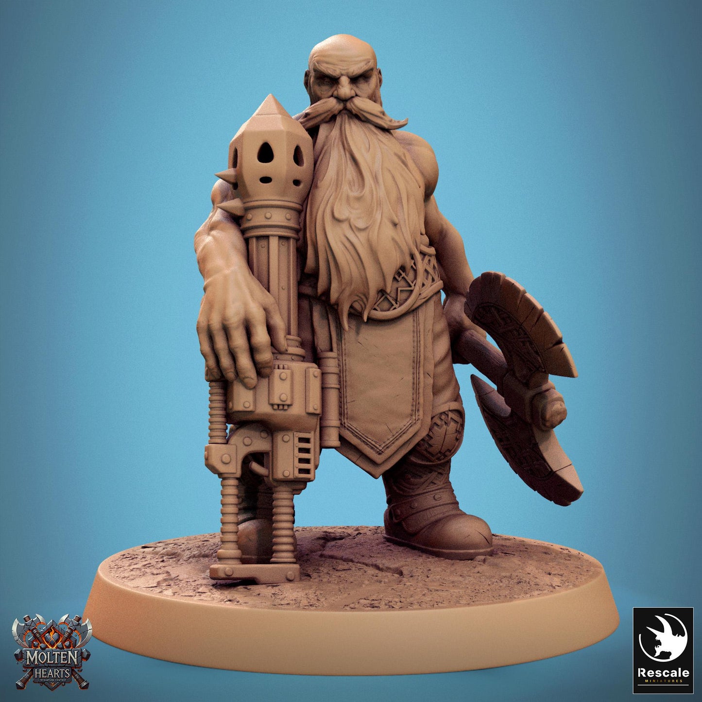 Dwarf Warriors, Pack 2, Lord of the Print | Dungeons and Dragons | Pathfinder | Table Top RPG | 3D Printed Model