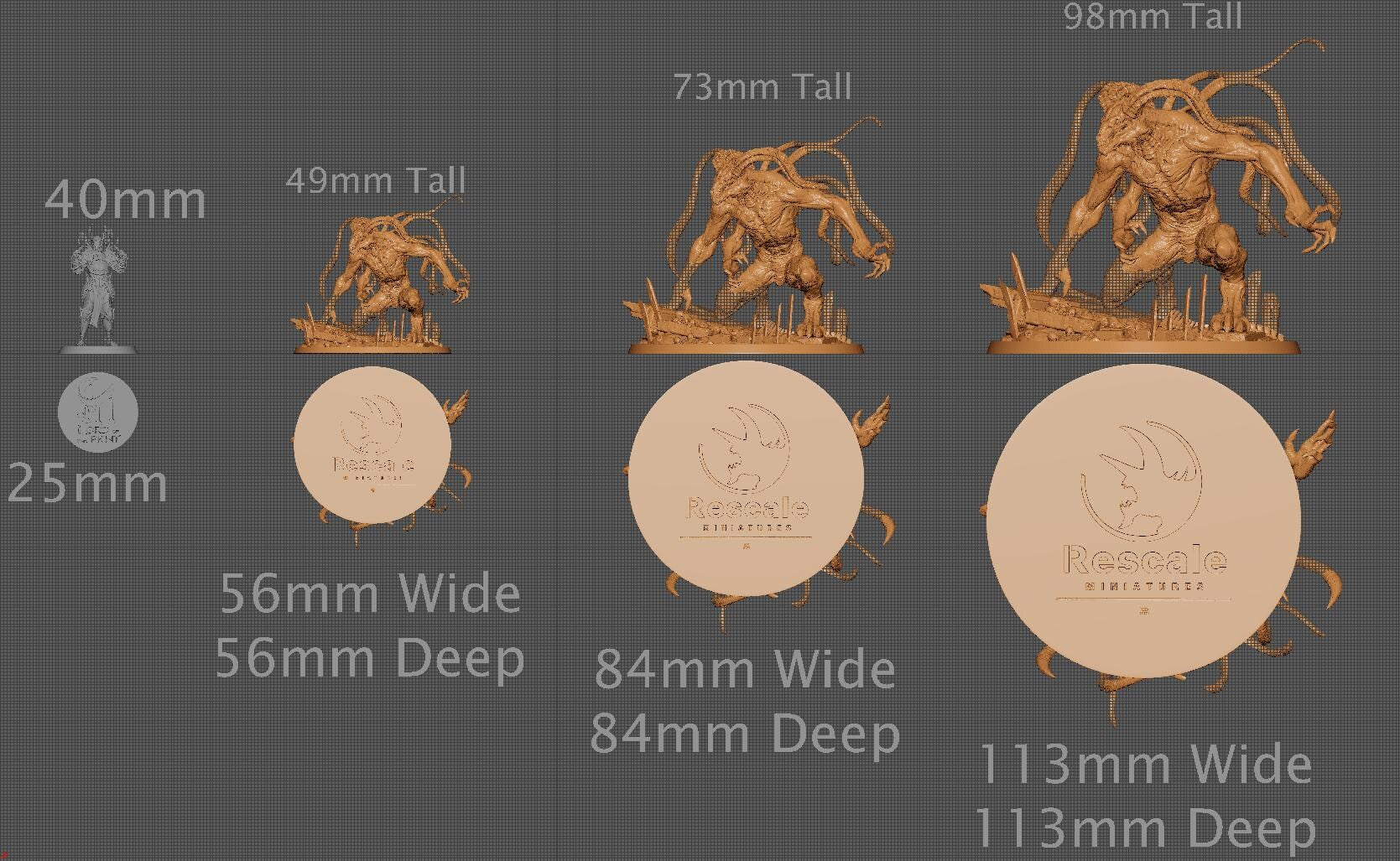 Draethon, The Monstrosity, Lord of the Print | Dungeons and Dragons | Pathfinder | Table Top RPG | 3D Printed Model