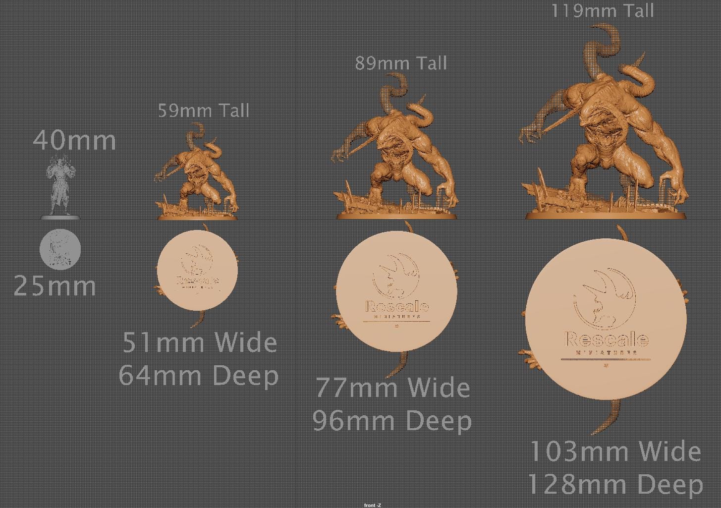 Malgorth, The Monstrosity, Lord of the Print | Dungeons and Dragons | Pathfinder | Table Top RPG | 3D Printed Model