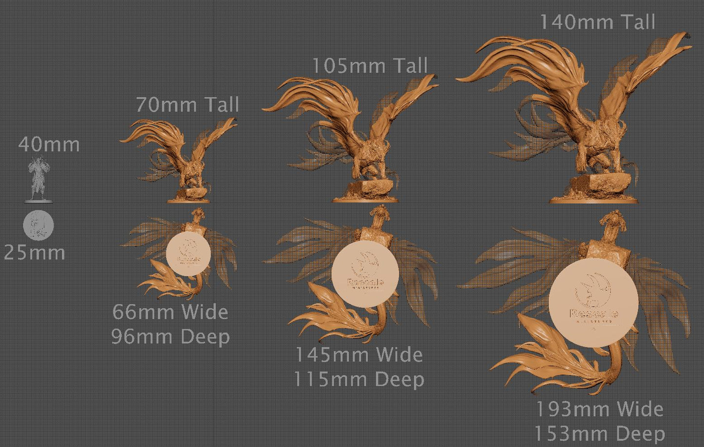 Bronze Dragon, Standing, 2025 Ver, Lord of the Print | Dungeons and Dragons | Pathfinder | Table Top RPG | 3D Printed Model