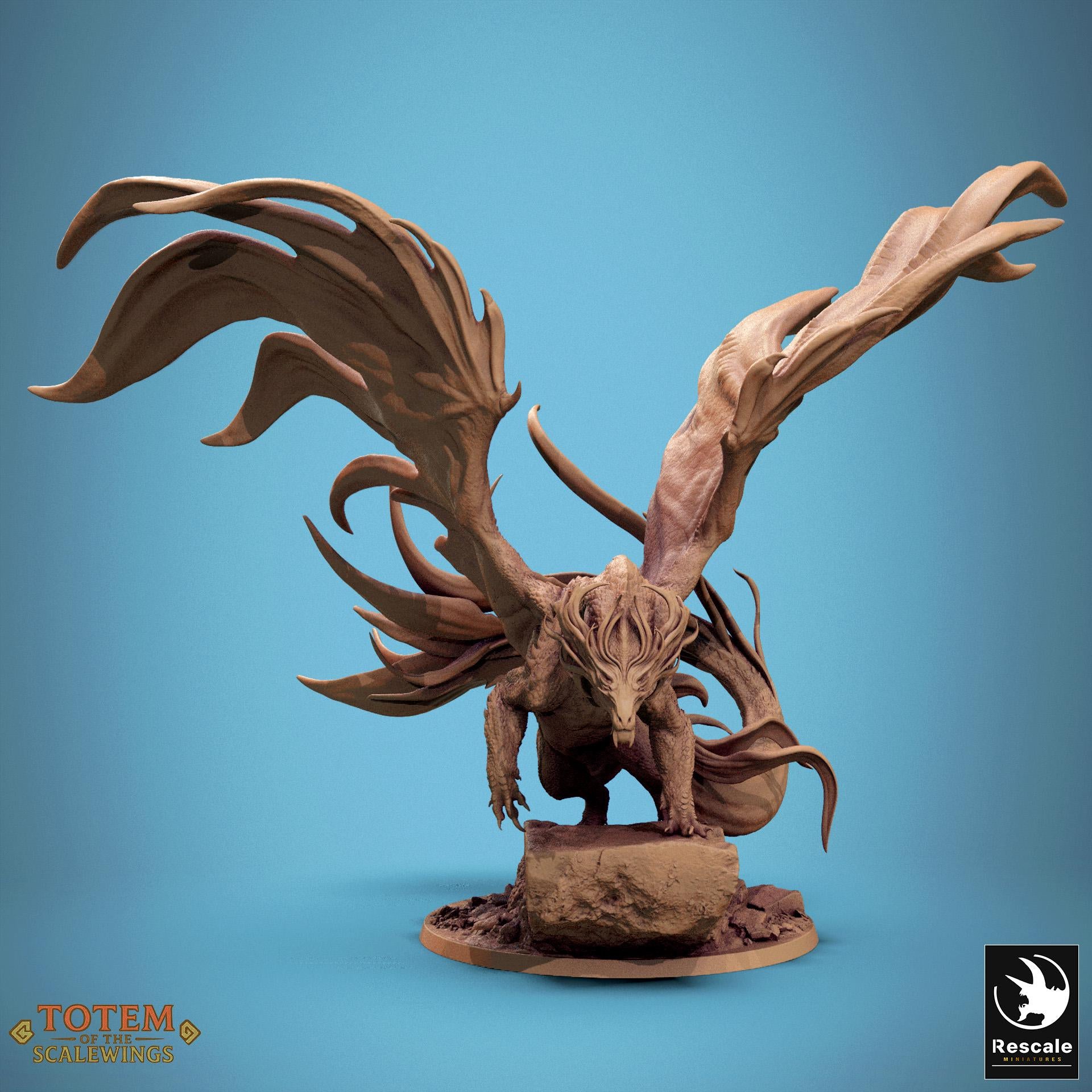 Bronze Dragon, Standing, 2025 Ver | Aussie 3D Printed Miniatures and Terrain