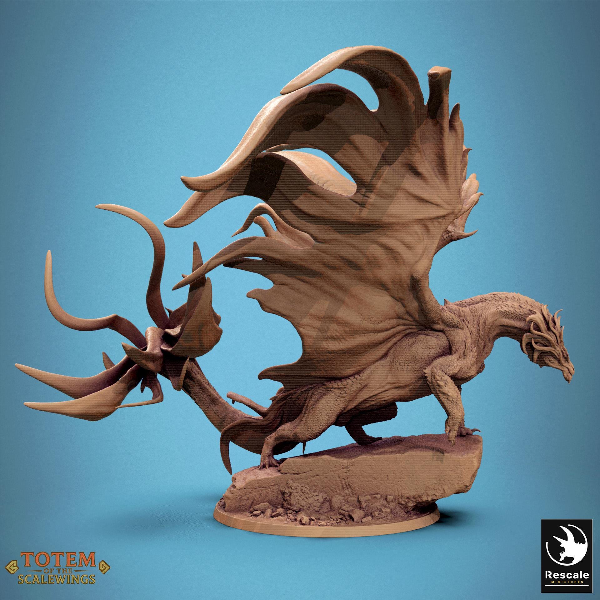 Bronze Dragon, Standing, 2025 Ver, Lord of the Print | Dungeons and Dragons | Pathfinder | Table Top RPG | 3D Printed Model
