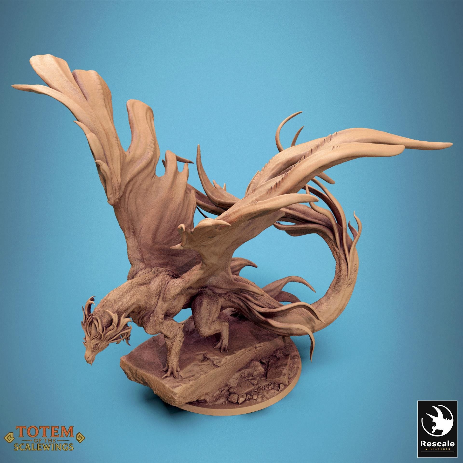 Bronze Dragon, Standing, 2025 Ver, Lord of the Print | Dungeons and Dragons | Pathfinder | Table Top RPG | 3D Printed Model