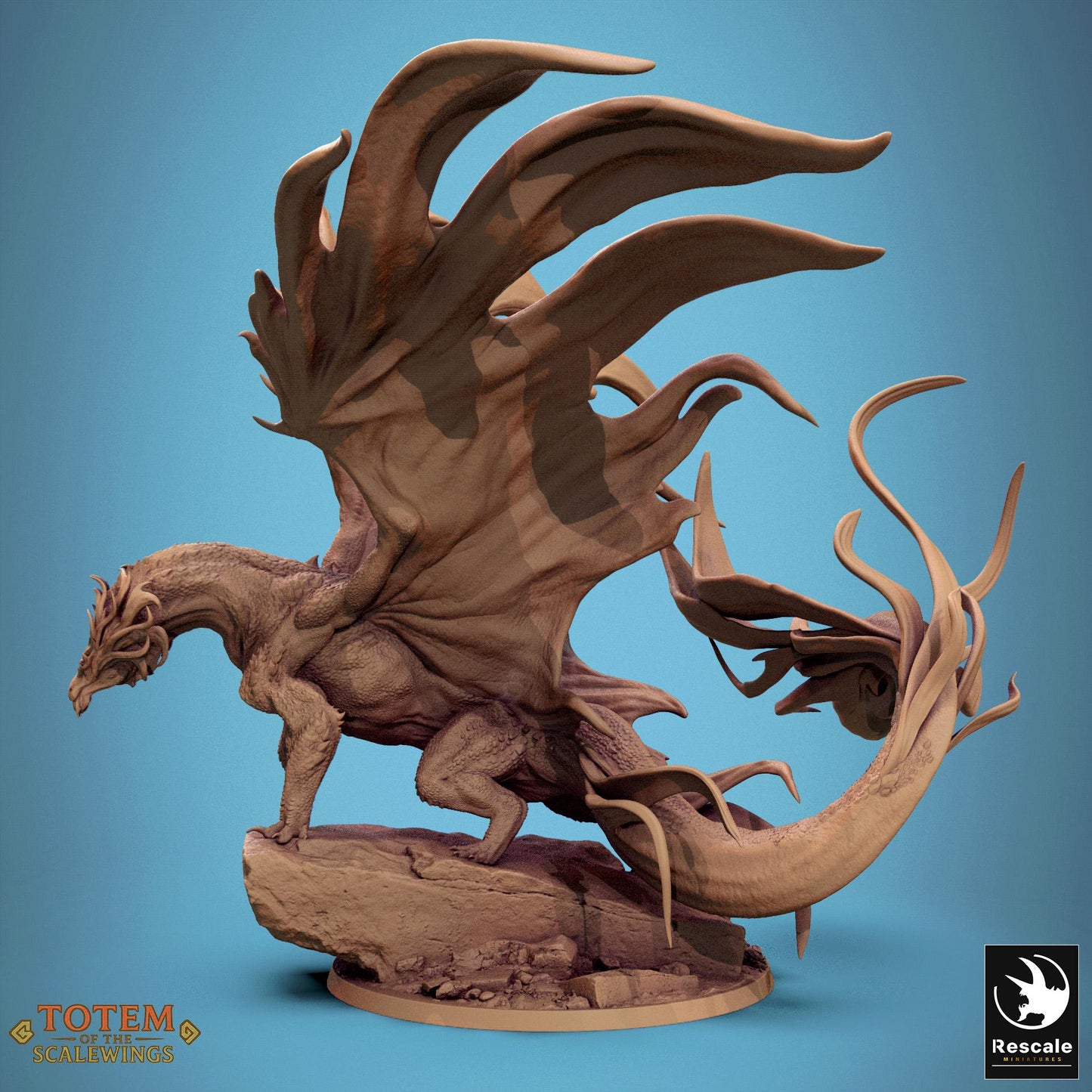 Bronze Dragon, Standing, 2025 Ver, Lord of the Print | Dungeons and Dragons | Pathfinder | Table Top RPG | 3D Printed Model