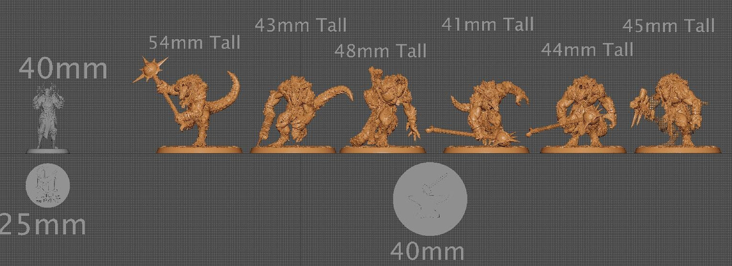 Dreadscales, Lord of the Print | Dungeons and Dragons | Pathfinder | Table Top RPG | 3D Printed Model