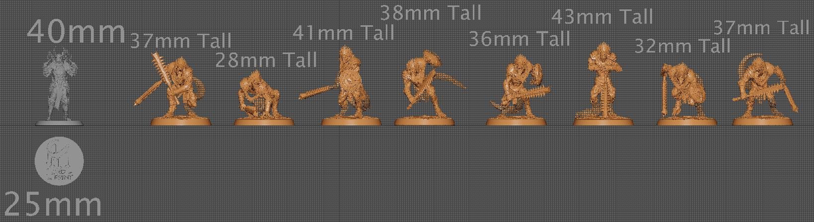 Grimscales, Lord of the Print | Dungeons and Dragons | Pathfinder | Table Top RPG | 3D Printed Model