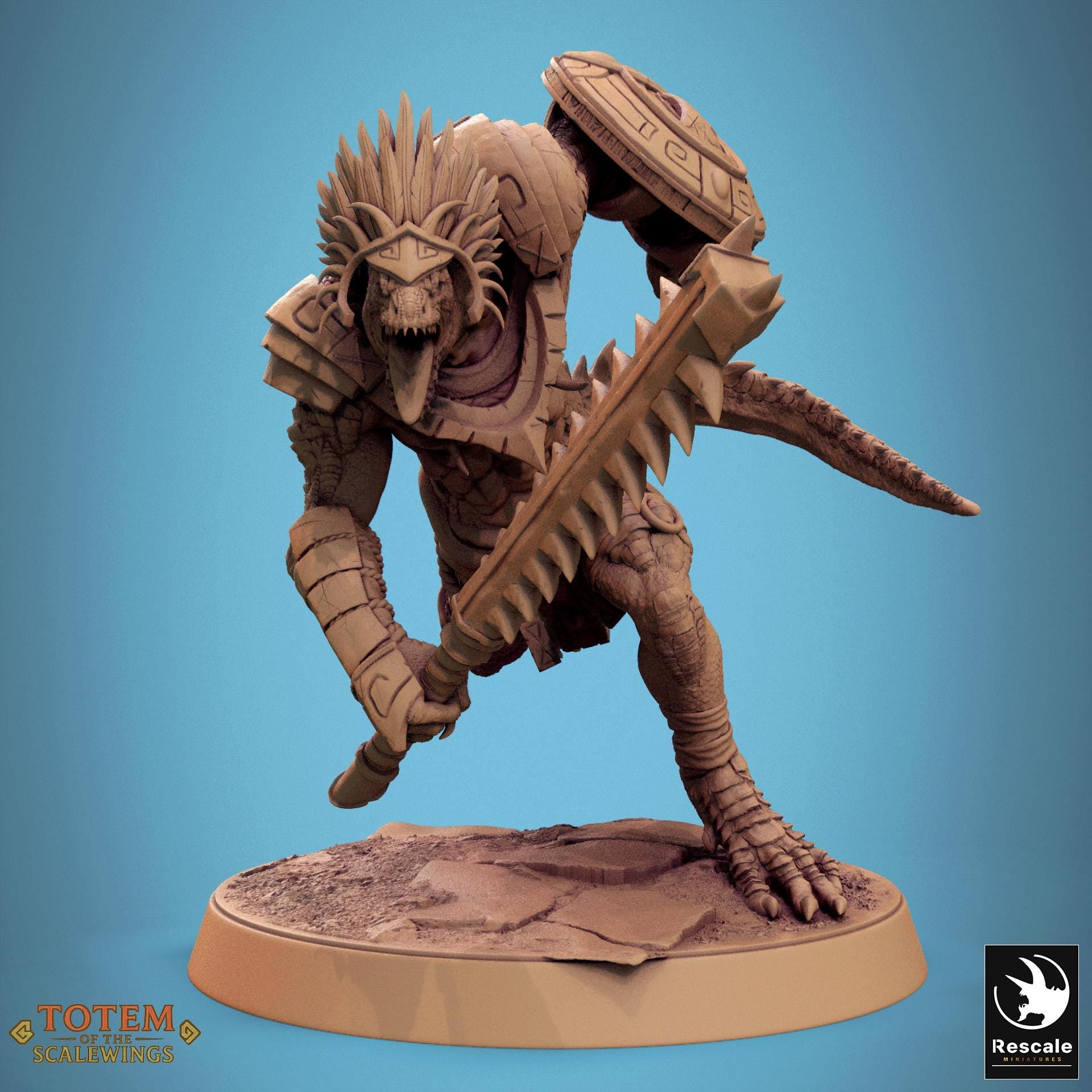 Grimscales, Lord of the Print | Dungeons and Dragons | Pathfinder | Table Top RPG | 3D Printed Model