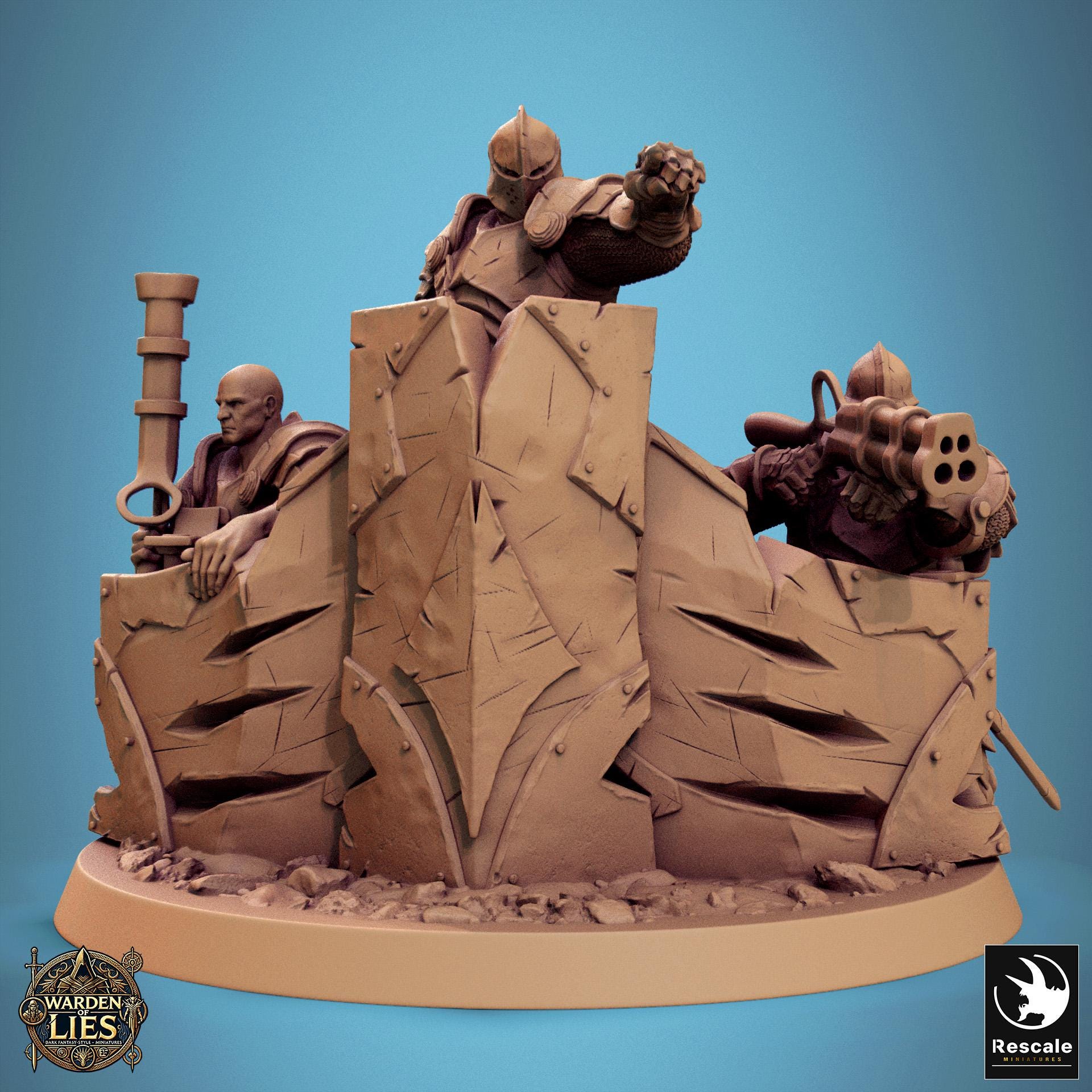 Knights of Valor, Pack 2, Unchained, Lord of the Print | Dungeons and Dragons | Pathfinder | Table Top RPG | 3D Printed Model