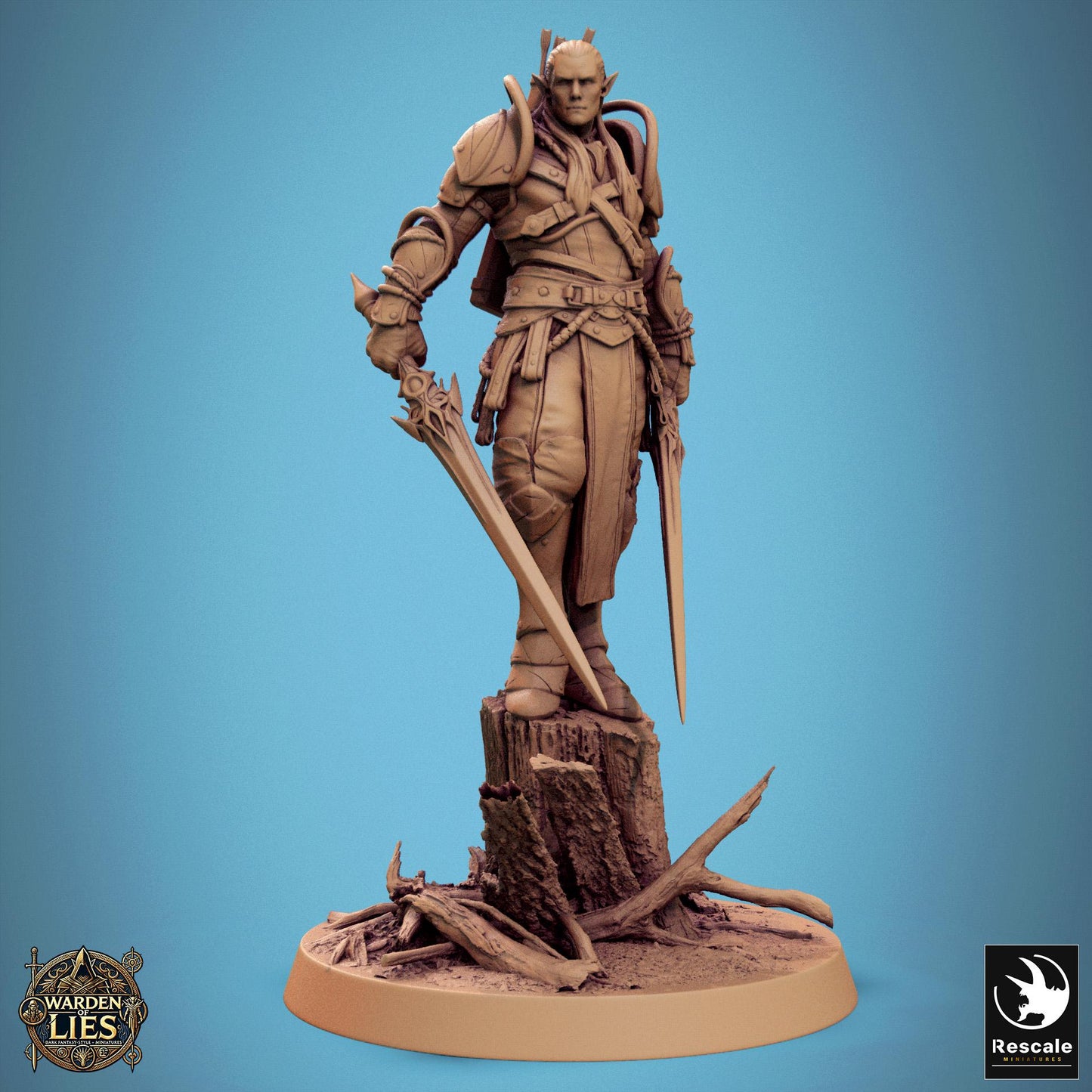Moonlight Elves, Pack 2, Rescale Miniatures | Dungeons and Dragons | Pathfinder | Table Top RPG | 3D Printed Model