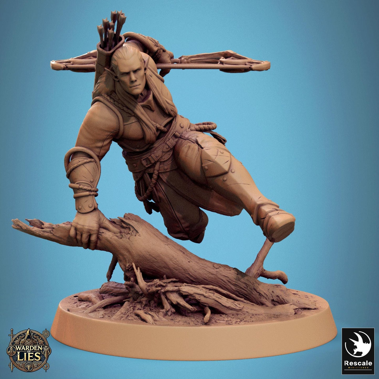 Moonlight Elves, Pack 2, Rescale Miniatures | Dungeons and Dragons | Pathfinder | Table Top RPG | 3D Printed Model