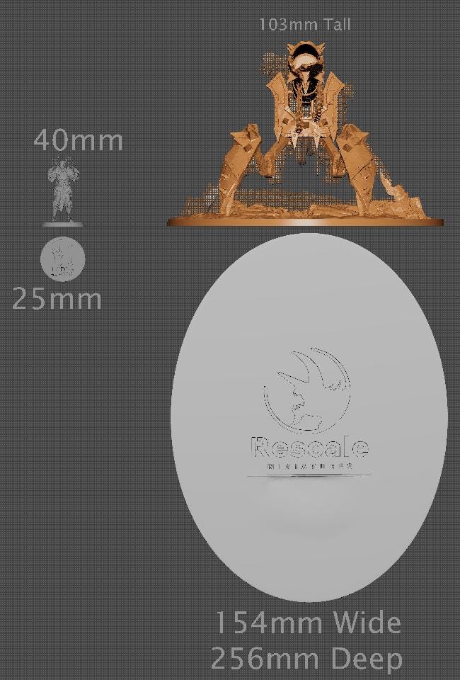 Heavy Plasma Cannon, Rescale Miniatures | Dungeons and Dragons | Pathfinder | Table Top RPG | 3D Printed Model