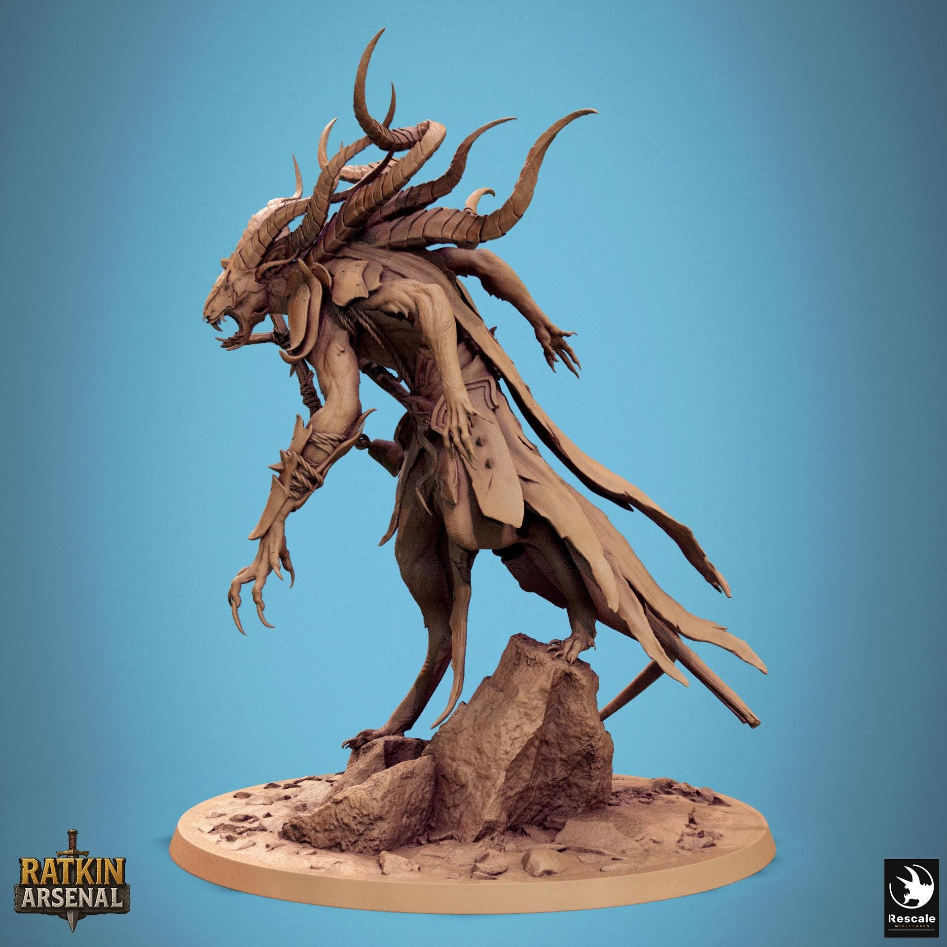 Muck Priest, Rescale Miniatures | Dungeons and Dragons | Pathfinder | Table Top RPG | 3D Printed Model