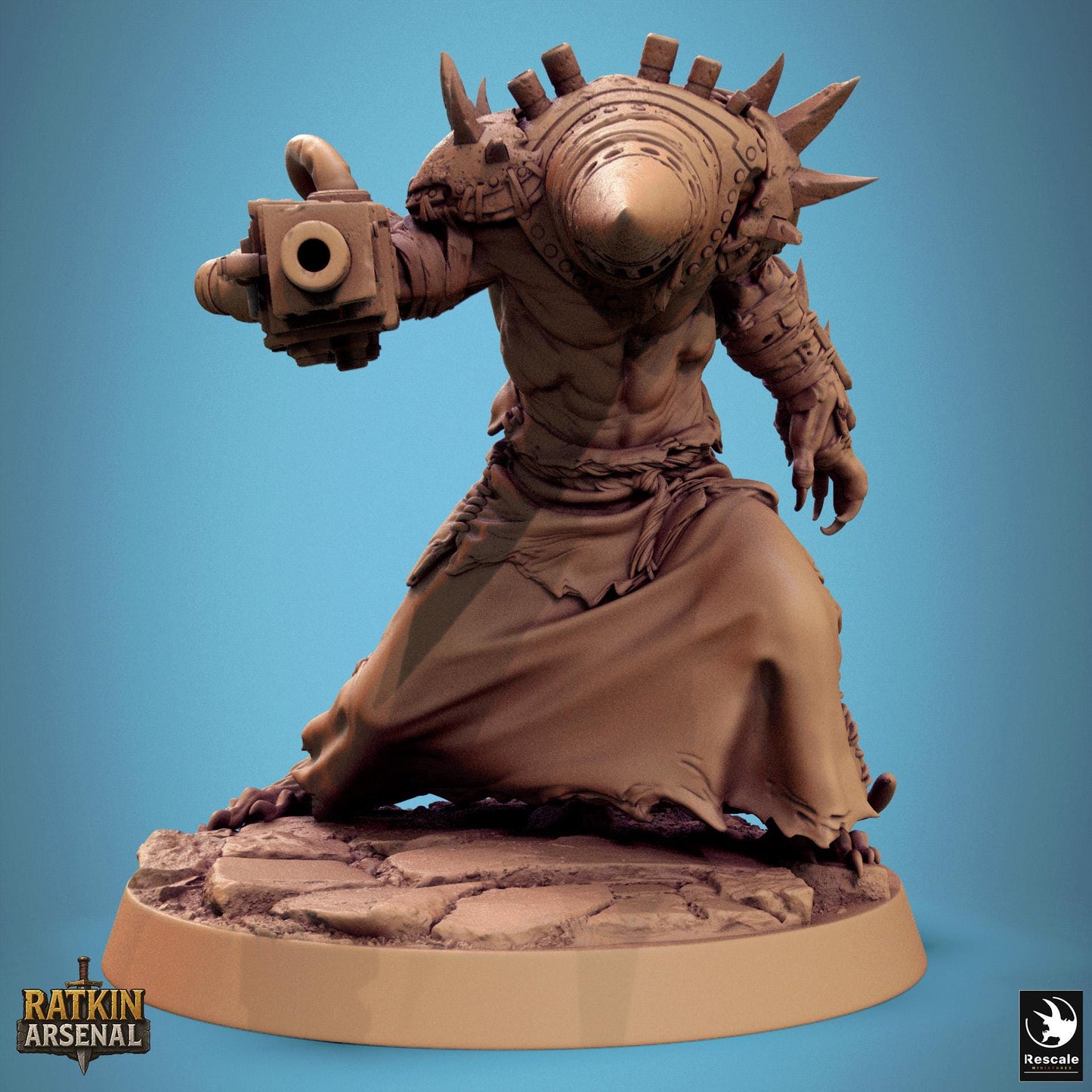 Ratfolk of the Mutilated Mask, Rescale Miniatures | Dungeons and Dragons | Pathfinder | Table Top RPG | 3D Printed Model