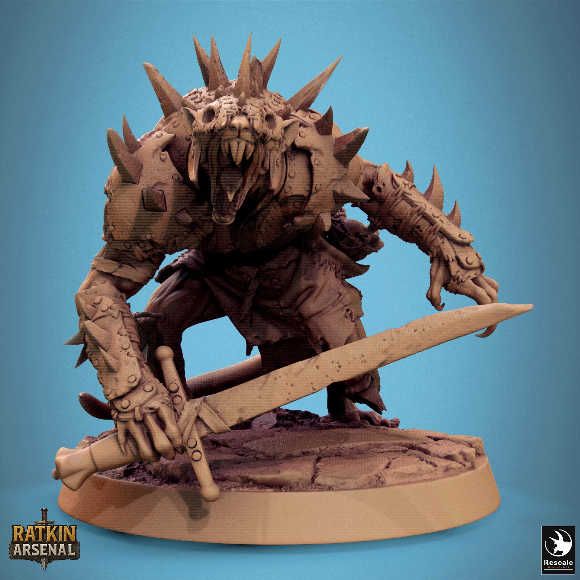 Ratfolk Soldiers, Pack 1, Rescale Miniatures | Dungeons and Dragons | Pathfinder | Table Top RPG | 3D Printed Model