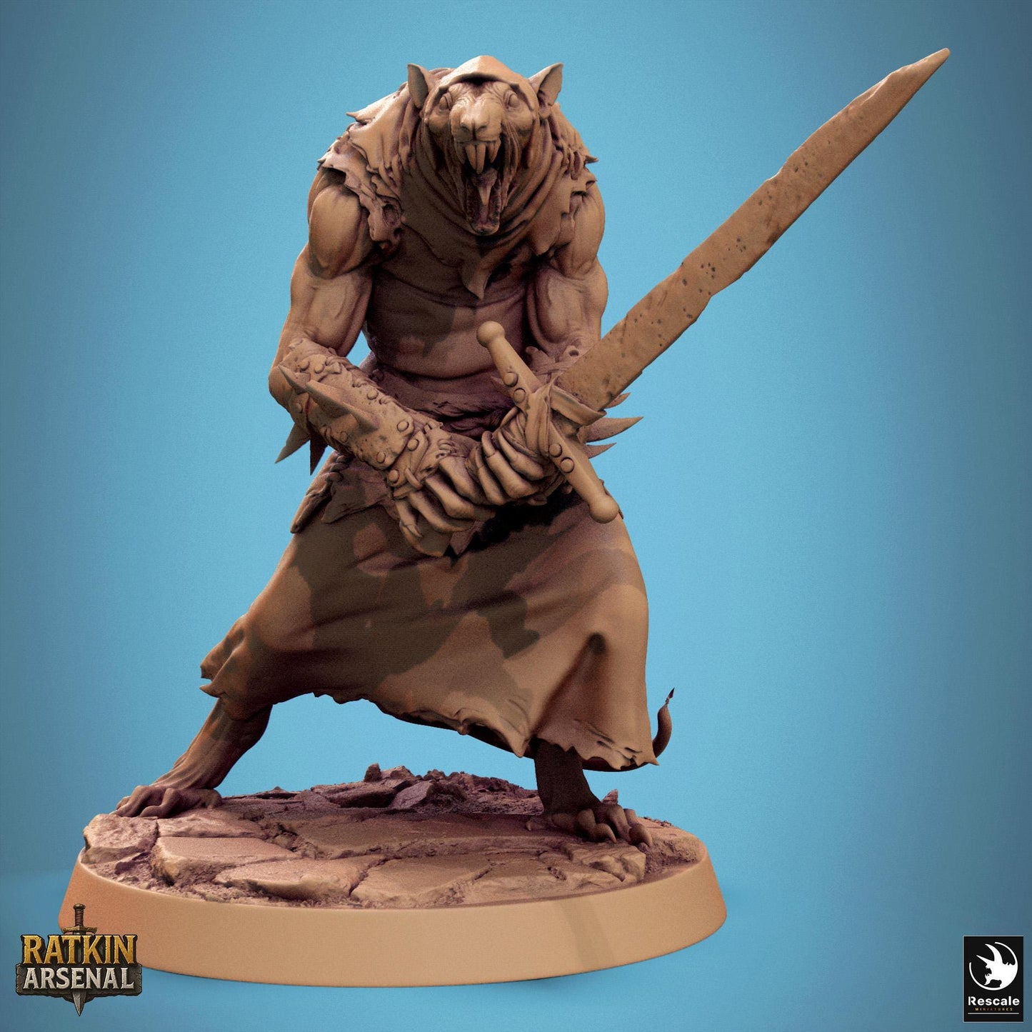Ratfolk Soldiers, Pack 1, Rescale Miniatures | Dungeons and Dragons | Pathfinder | Table Top RPG | 3D Printed Model