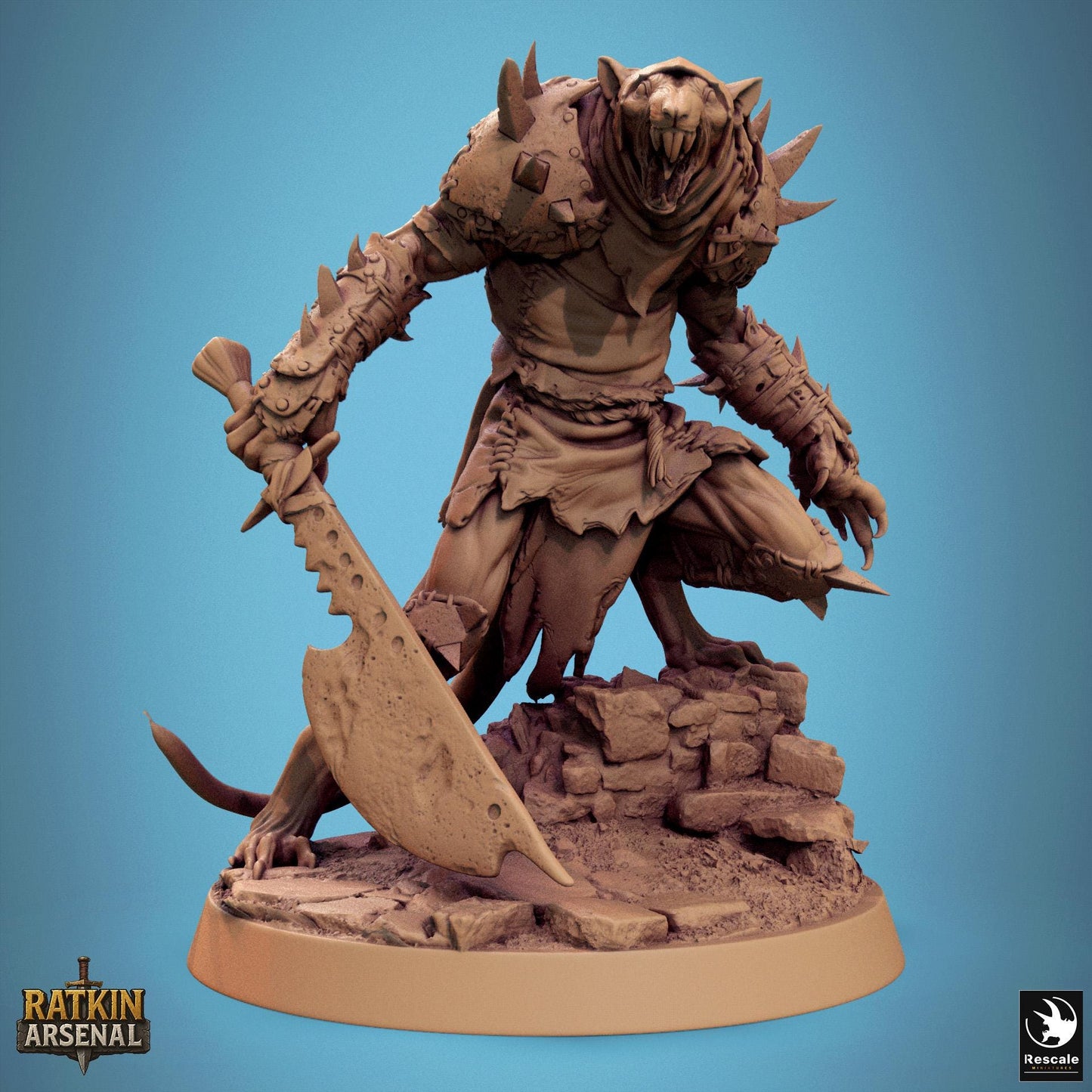 Ratfolk Soldiers, Pack 1, Rescale Miniatures | Dungeons and Dragons | Pathfinder | Table Top RPG | 3D Printed Model
