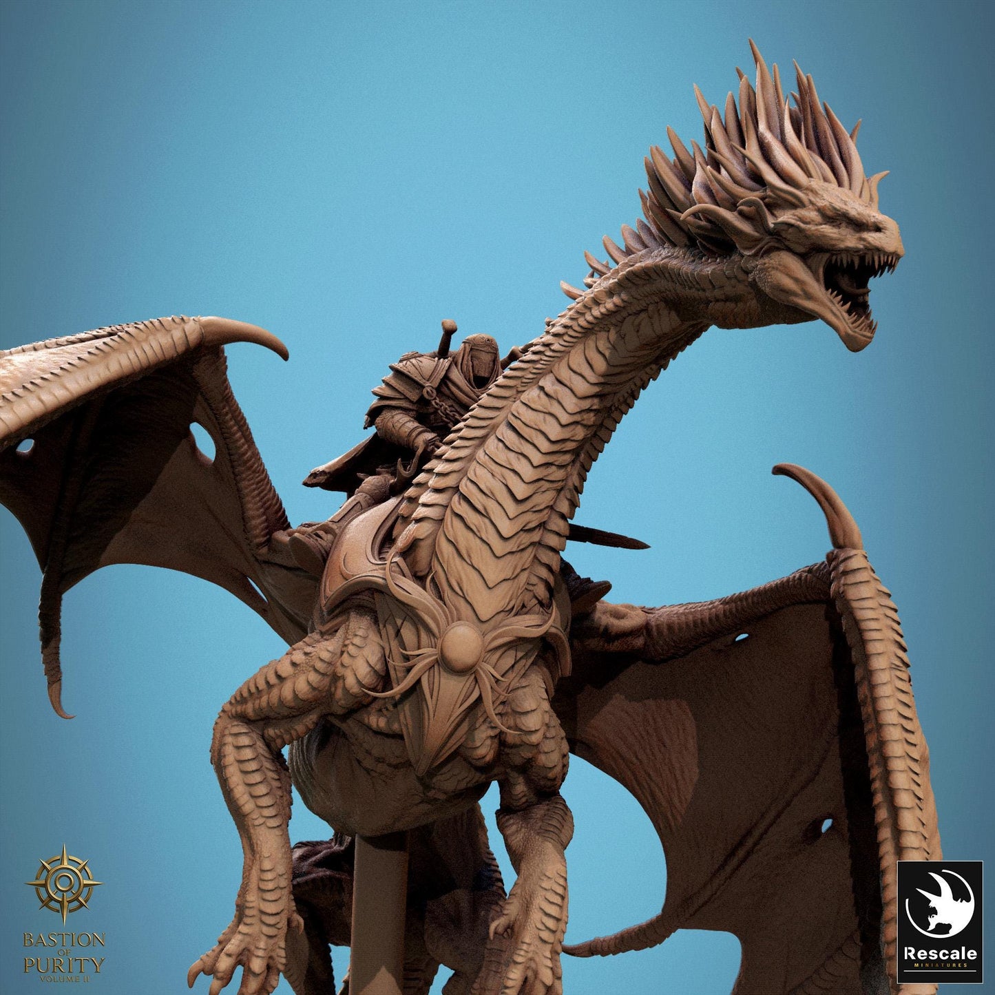 Dragon Watcher Riders, Rescale Miniatures | Dungeons and Dragons | Pathfinder | Table Top RPG | 3D Printed Model