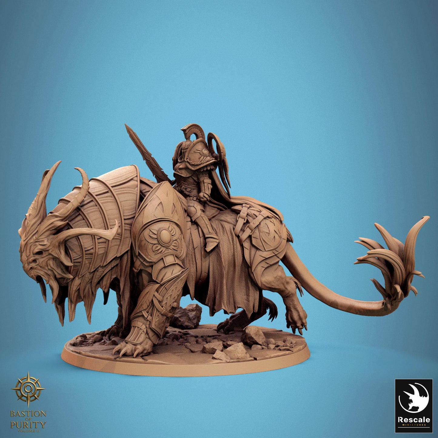 Solarion Radiant Warbear, Rescale Miniatures | Dungeons and Dragons | Pathfinder | Table Top RPG | 3D Printed Model
