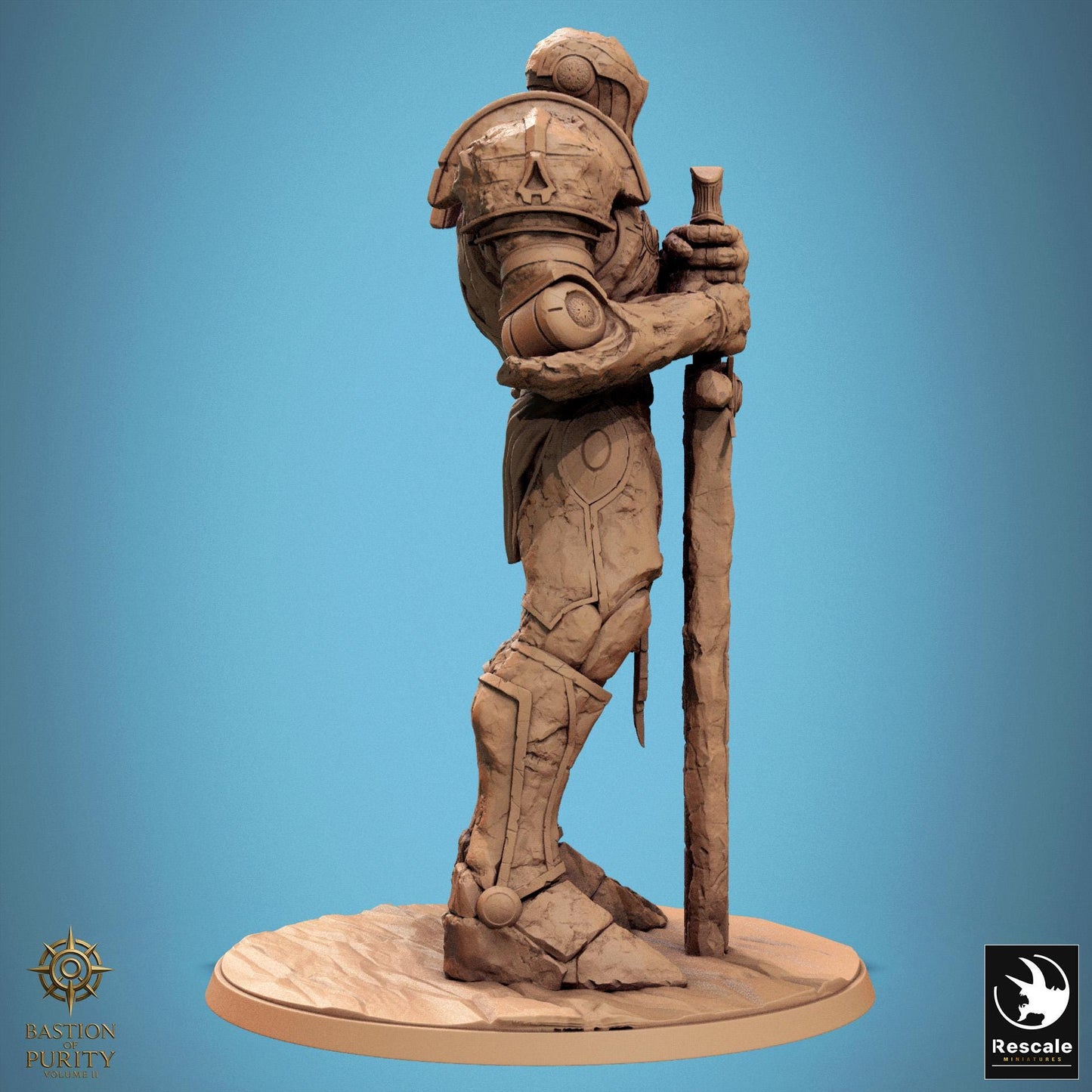 Sanctified Stone Guard, Rescale Miniatures | Dungeons and Dragons | Pathfinder | Table Top RPG | 3D Printed Model