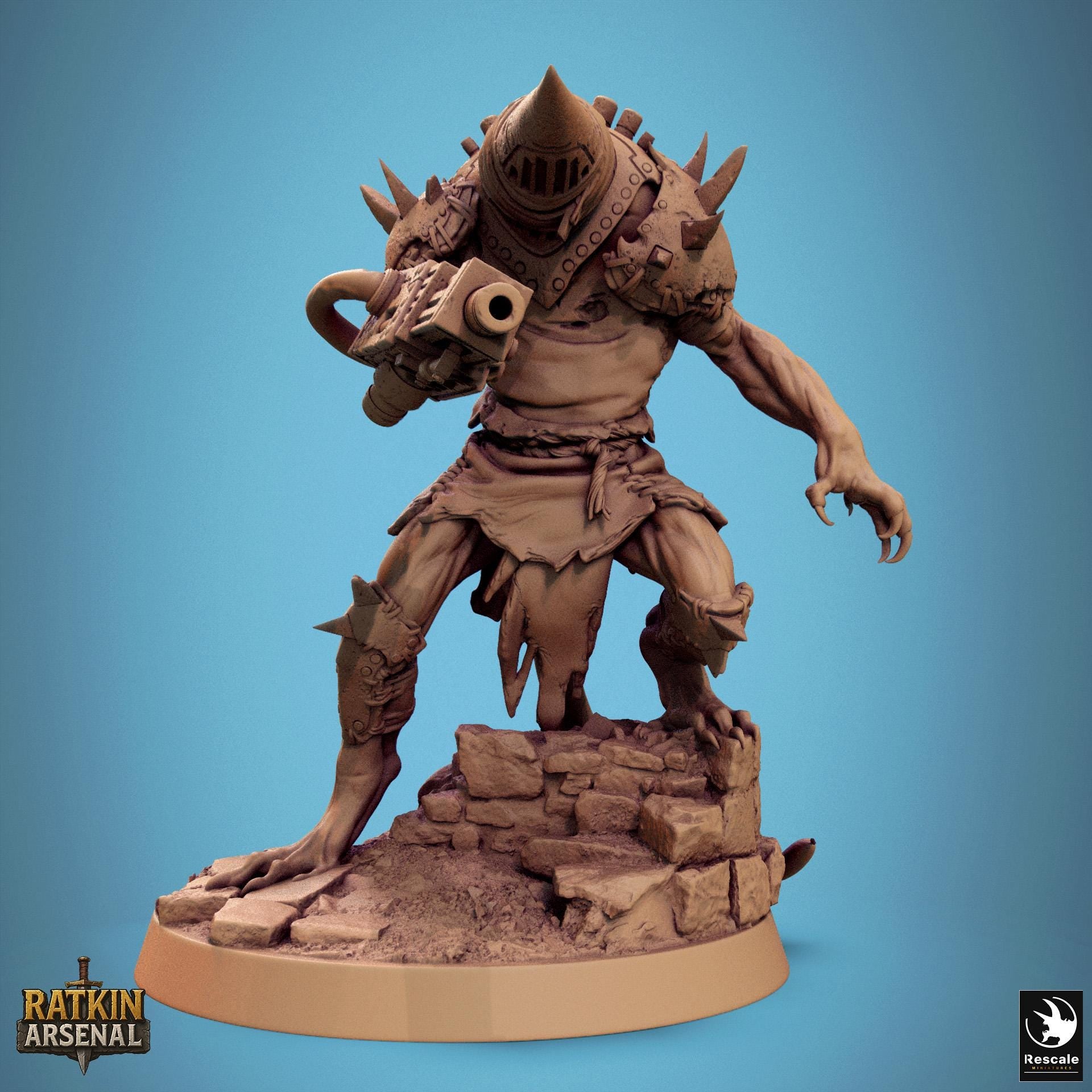 Ratfolk of the Mutilated Mask, Rescale Miniatures | Dungeons and Dragons | Pathfinder | Table Top RPG | 3D Printed Model