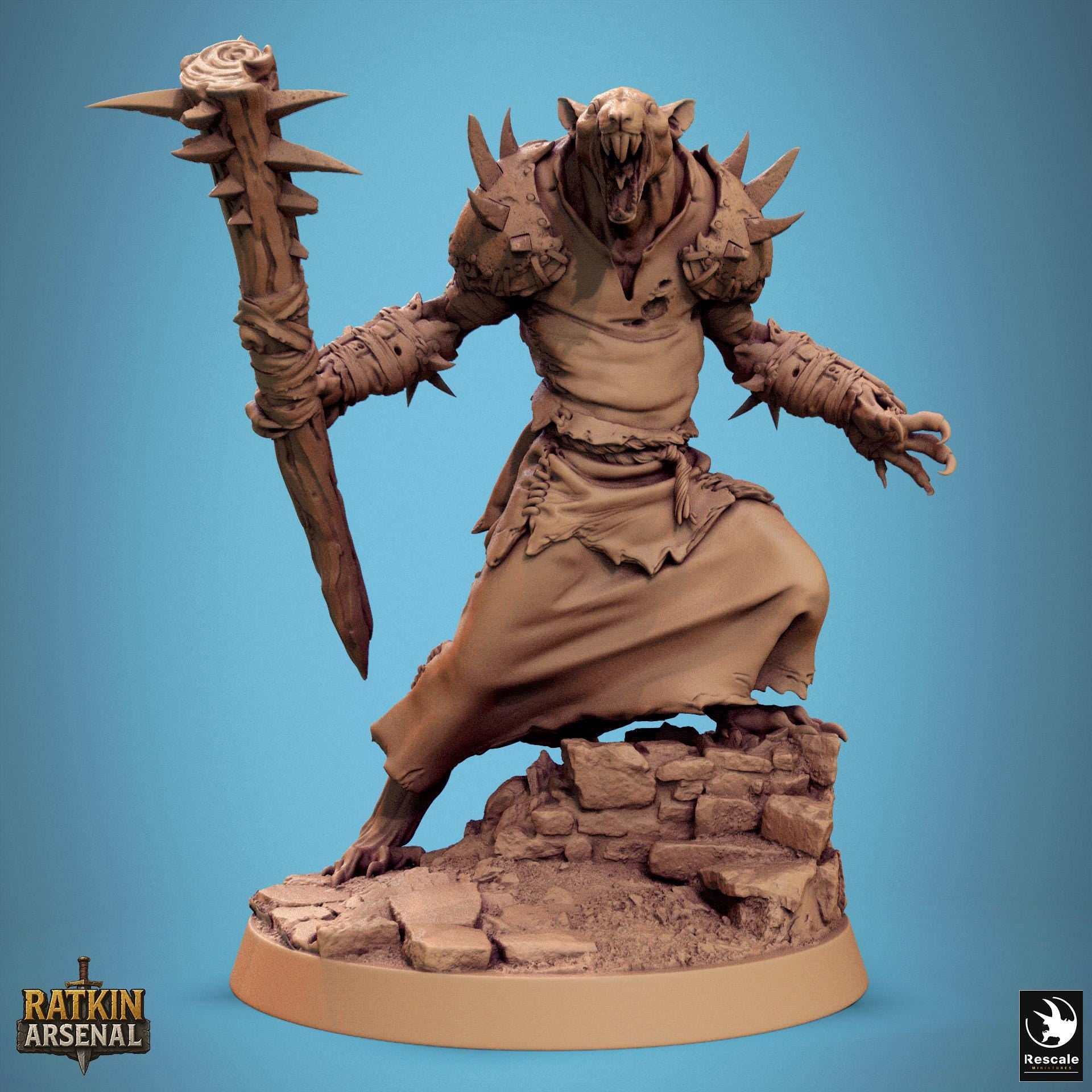 Ratfolk Soldiers, Pack 2, Rescale Miniatures | Dungeons and Dragons | Pathfinder | Table Top RPG | 3D Printed Model