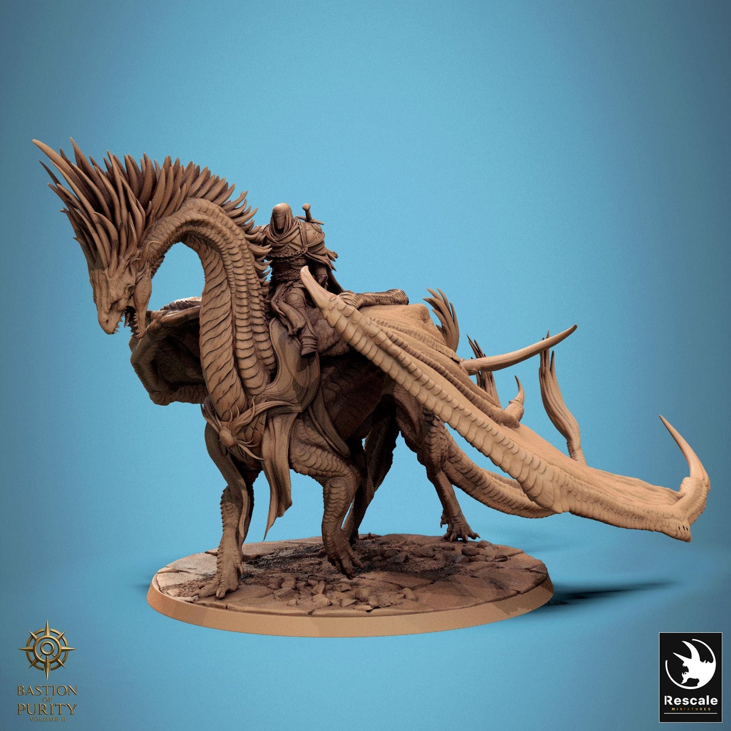 Dragon Watcher Riders, Rescale Miniatures | Dungeons and Dragons | Pathfinder | Table Top RPG | 3D Printed Model