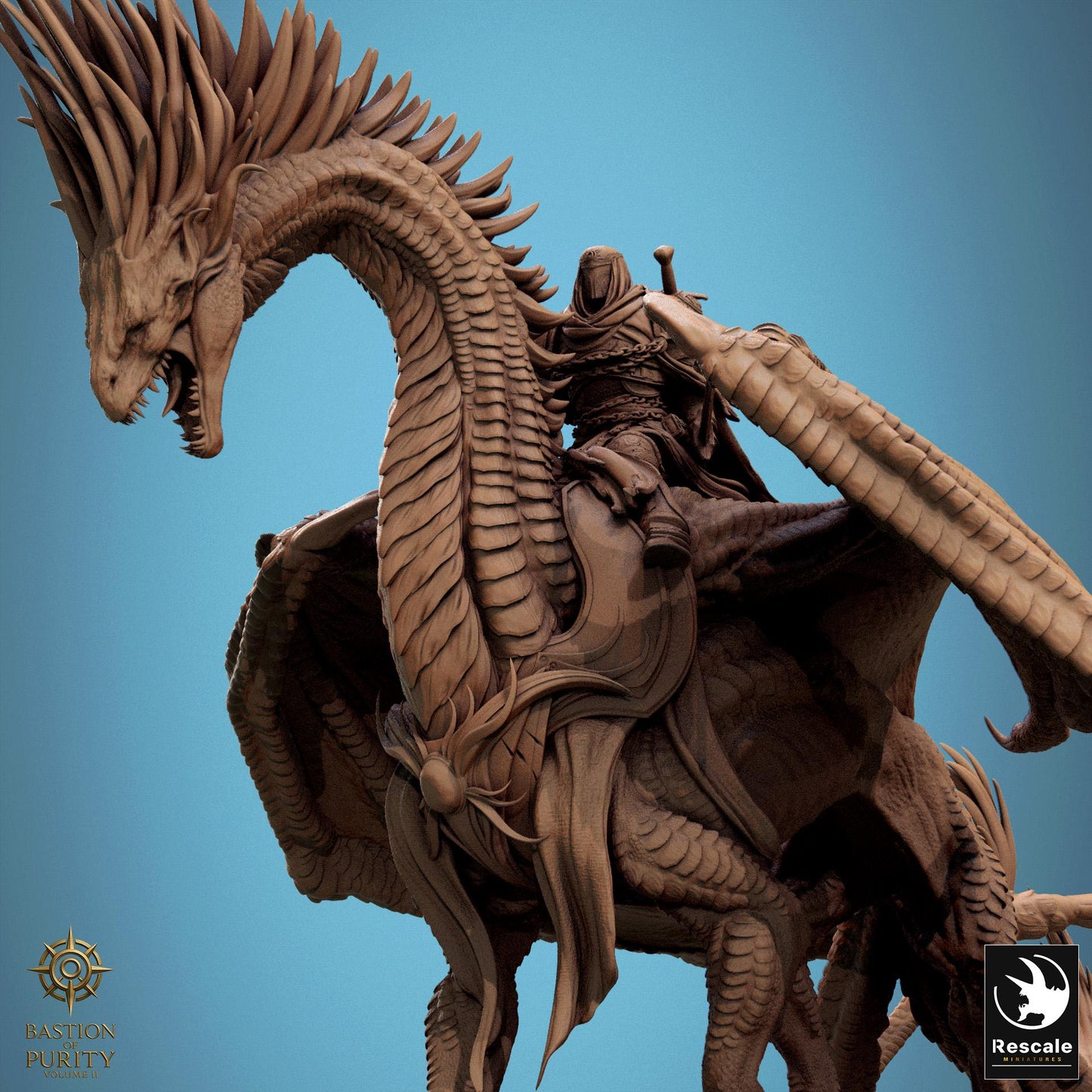 Dragon Watcher Riders, Rescale Miniatures | Dungeons and Dragons | Pathfinder | Table Top RPG | 3D Printed Model