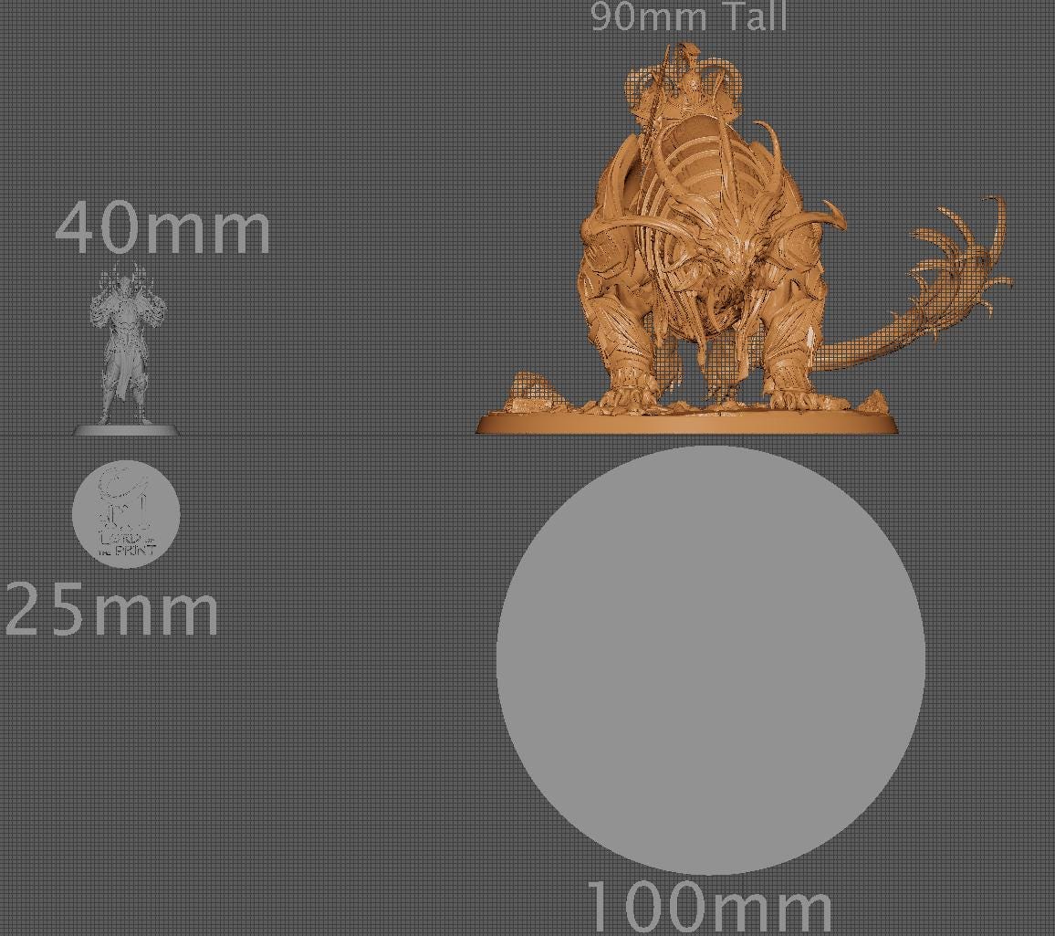 Solarion Radiant Warbear, Rescale Miniatures | Dungeons and Dragons | Pathfinder | Table Top RPG | 3D Printed Model
