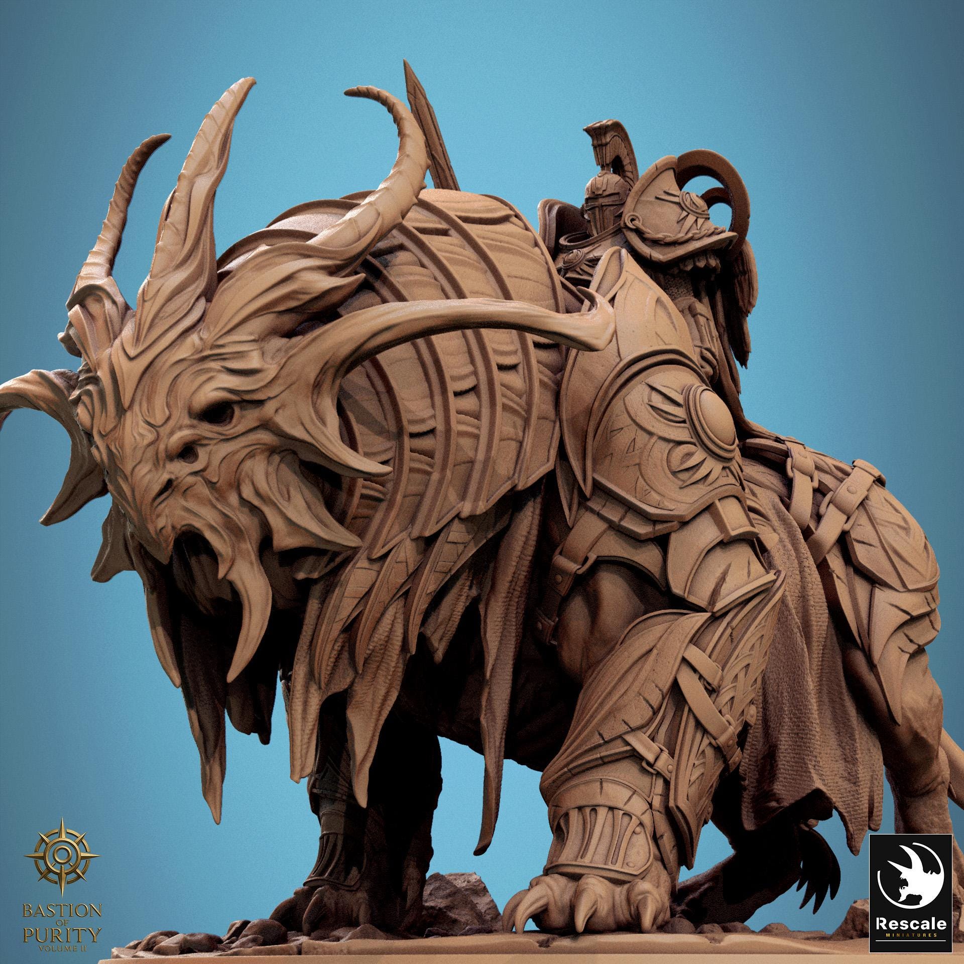 Solarion Radiant Warbear, Rescale Miniatures | Dungeons and Dragons | Pathfinder | Table Top RPG | 3D Printed Model